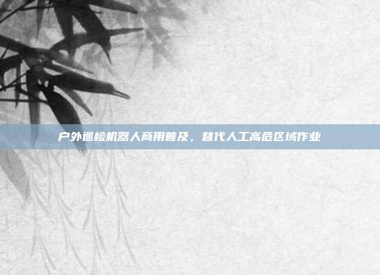 户外巡检机器人商用普及，替代人工高危区域作业