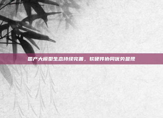 国产大模型生态持续完善，软硬件协同优势显现