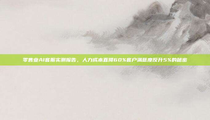 零售业AI客服实测报告，人力成本直降60%客户满意度反升5%的秘密
