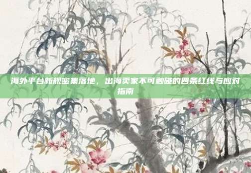 海外平台新规密集落地，出海卖家不可触碰的四条红线与应对指南