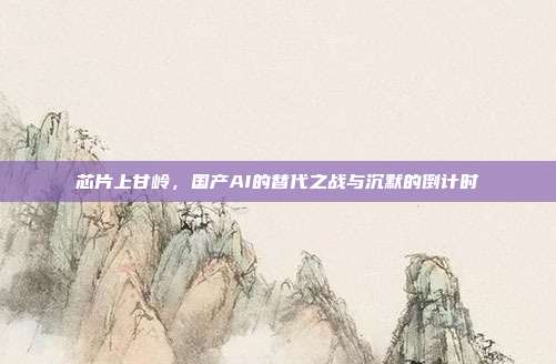 芯片上甘岭，国产AI的替代之战与沉默的倒计时