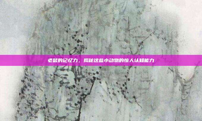 老鼠的记忆力，揭秘这些小动物的惊人认知能力