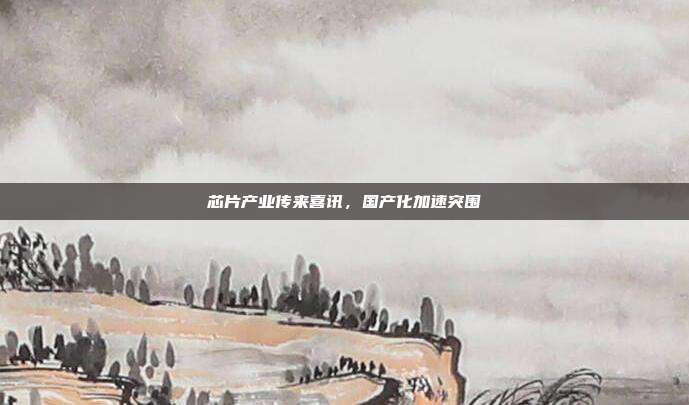 芯片产业传来喜讯，国产化加速突围