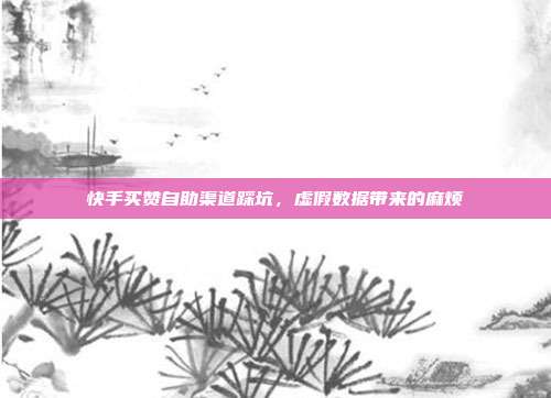 快手买赞自助渠道踩坑，虚假数据带来的麻烦