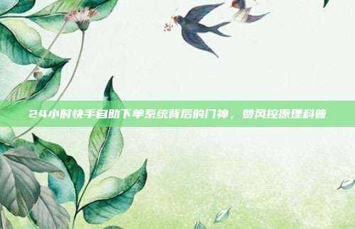 24小时快手自助下单系统背后的门神，赞风控原理科普