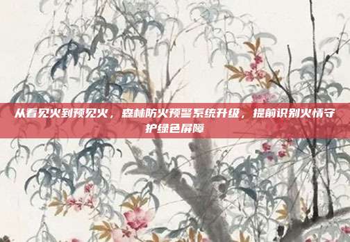 从看见火到预见火，森林防火预警系统升级，提前识别火情守护绿色屏障
