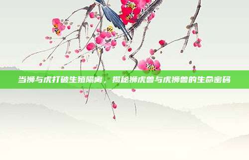 当狮与虎打破生殖隔离，揭秘狮虎兽与虎狮兽的生命密码