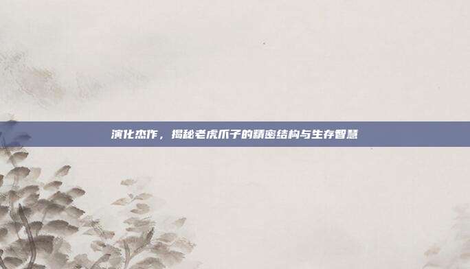 演化杰作，揭秘老虎爪子的精密结构与生存智慧