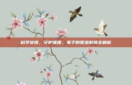 科学安排，守护健康，兔子的驱虫时间全解析