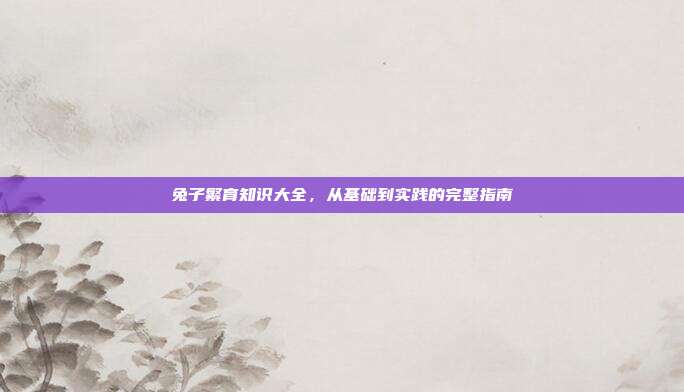 兔子繁育知识大全，从基础到实践的完整指南