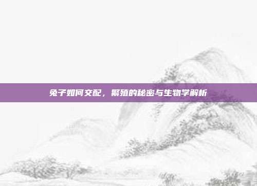 兔子如何交配，繁殖的秘密与生物学解析