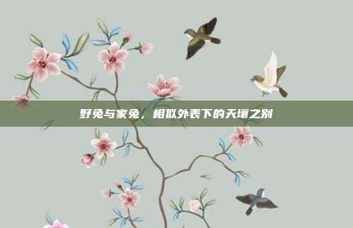 野兔与家兔，相似外表下的天壤之别