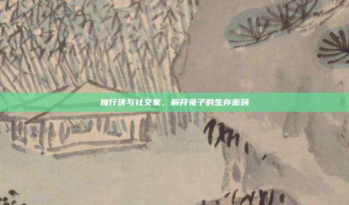 独行侠与社交家，解开兔子的生存密码