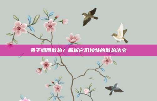 兔子如何散热？解析它们独特的散热法宝