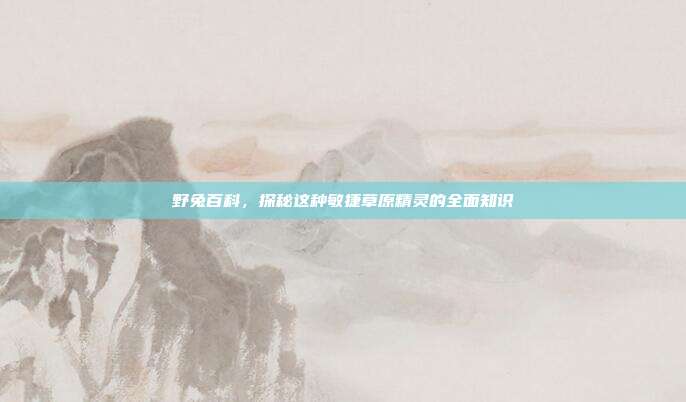 野兔百科，探秘这种敏捷草原精灵的全面知识