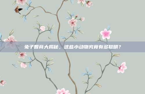 兔子智商大揭秘，这些小动物究竟有多聪明？