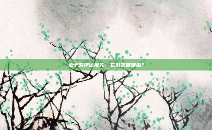 兔子的神秘祖先，它们来自哪里？
