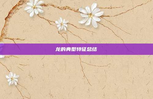 龙的典型特征总结