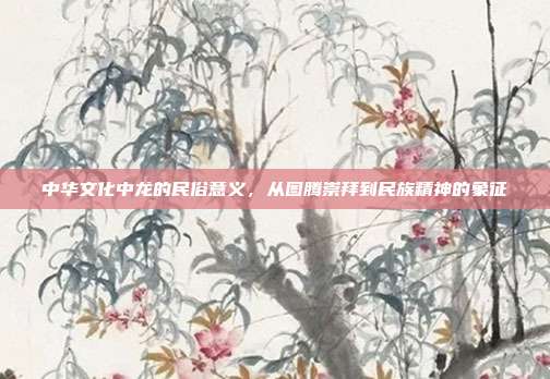 中华文化中龙的民俗意义，从图腾崇拜到民族精神的象征