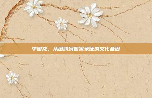 中国龙，从图腾到国家象征的文化基因