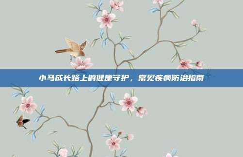 小马成长路上的健康守护，常见疾病防治指南