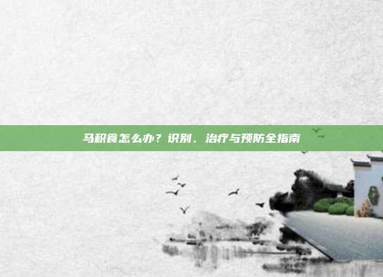 马积食怎么办？识别、治疗与预防全指南
