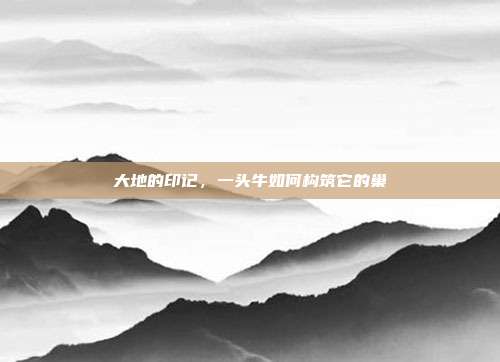 大地的印记，一头牛如何构筑它的巢