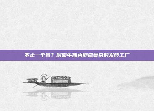 不止一个胃？解密牛体内那座复杂的发酵工厂