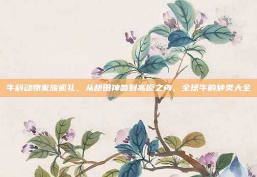 牛科动物家族巡礼，从耕田神兽到高原之舟，全球牛的种类大全