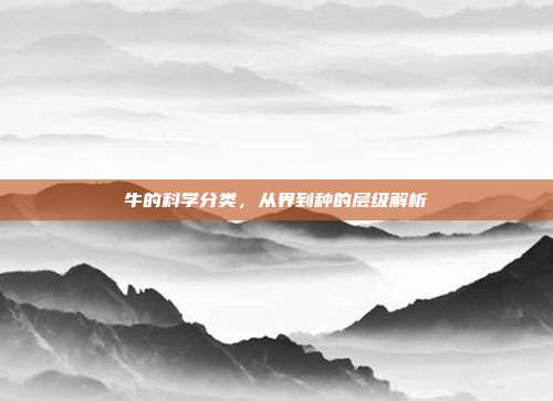 牛的科学分类，从界到种的层级解析