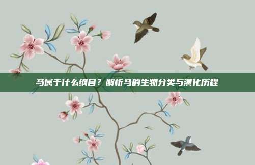 马属于什么纲目？解析马的生物分类与演化历程
