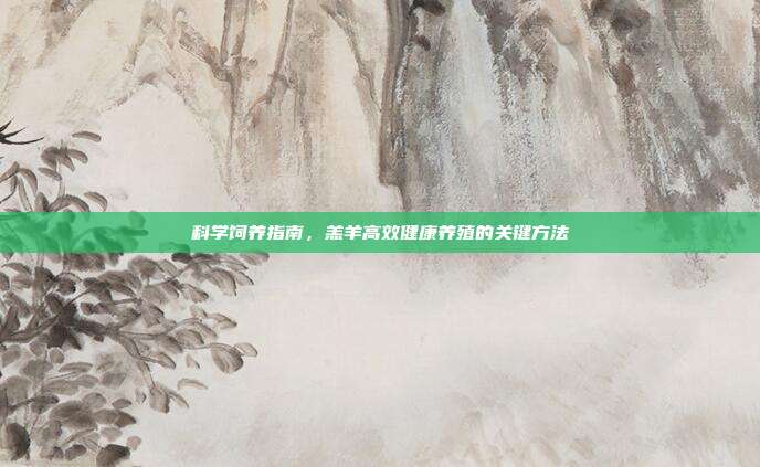 科学饲养指南，羔羊高效健康养殖的关键方法