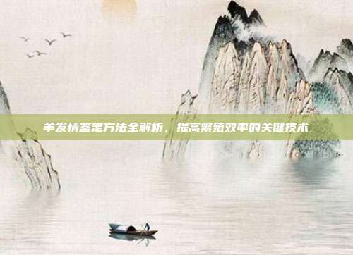 羊发情鉴定方法全解析，提高繁殖效率的关键技术