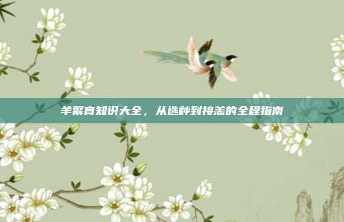 羊繁育知识大全，从选种到接羔的全程指南