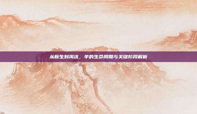 从新生到淘汰，羊的生命周期与关键阶段解析
