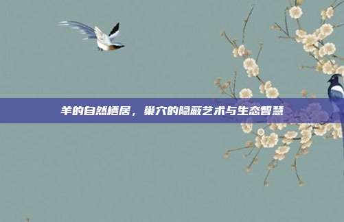 羊的自然栖居，巢穴的隐蔽艺术与生态智慧