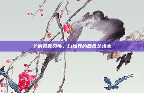 羊的觅食习性，自然界的草食艺术家