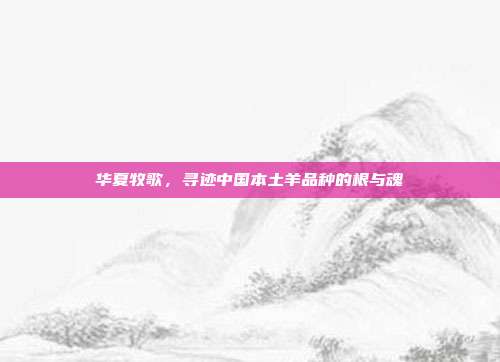 华夏牧歌，寻迹中国本土羊品种的根与魂