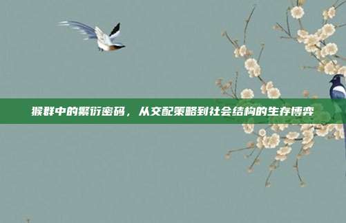猴群中的繁衍密码，从交配策略到社会结构的生存博弈