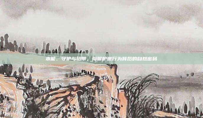 本能、守护与纽带，母猴护崽行为背后的自然密码