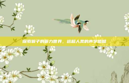 探索猴子的听力世界，远超人类的声学感知