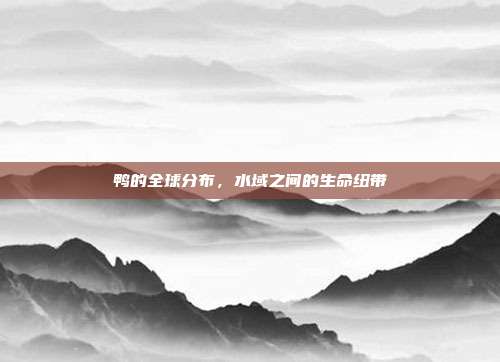 鸭的全球分布，水域之间的生命纽带
