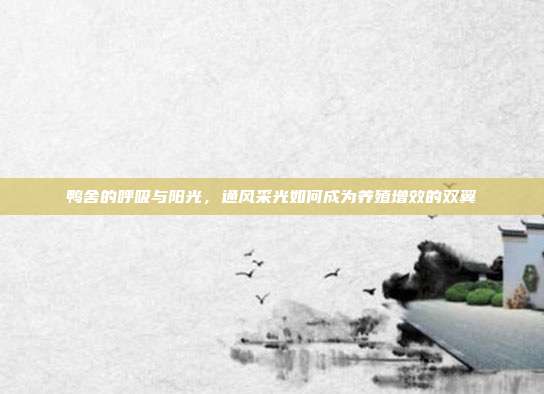 鸭舍的呼吸与阳光，通风采光如何成为养殖增效的双翼