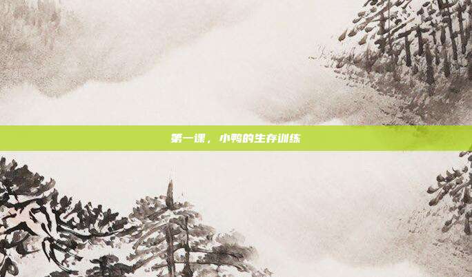 第一课，小鸭的生存训练