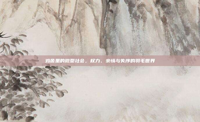 鸡舍里的微型社会，权力、亲情与失序的羽毛世界