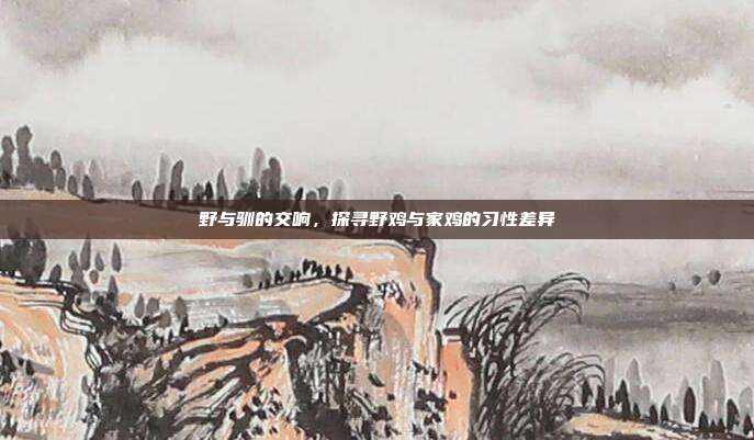 野与驯的交响，探寻野鸡与家鸡的习性差异