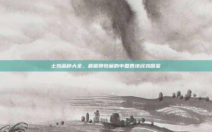 土鸡品种大全，最值得收藏的中国各地名鸡图鉴