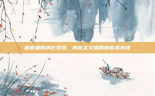 解密猫的消化系统，肉食主义者的精密流水线
