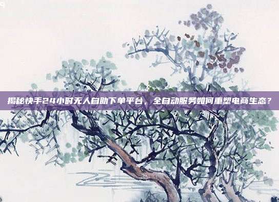 揭秘快手24小时无人自助下单平台，全自动服务如何重塑电商生态？