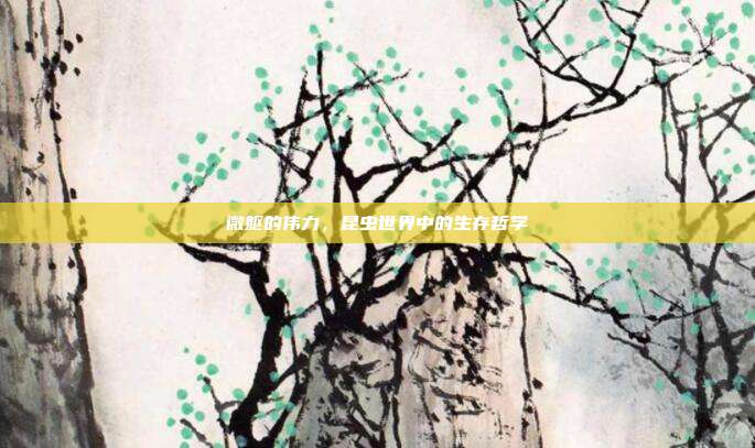 微躯的伟力，昆虫世界中的生存哲学